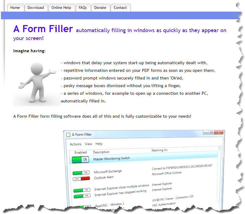 A Form Filler screenshot